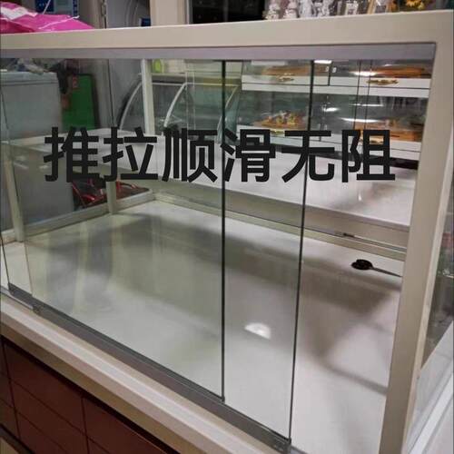 展示柜推拉柜门定制钢化玻璃厨房书柜门酒柜门定做模型柜门防尘