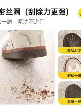 多巴胺丝款圈地垫入户门垫卡通原田治大头贴门2口脚垫02280新防5
