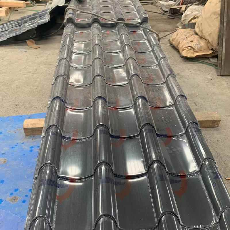 氟碳漆仿古铝瓦连廊古建瓦琉璃瓦新型屋顶铝合金瓦铝镁锰仿古瓦
