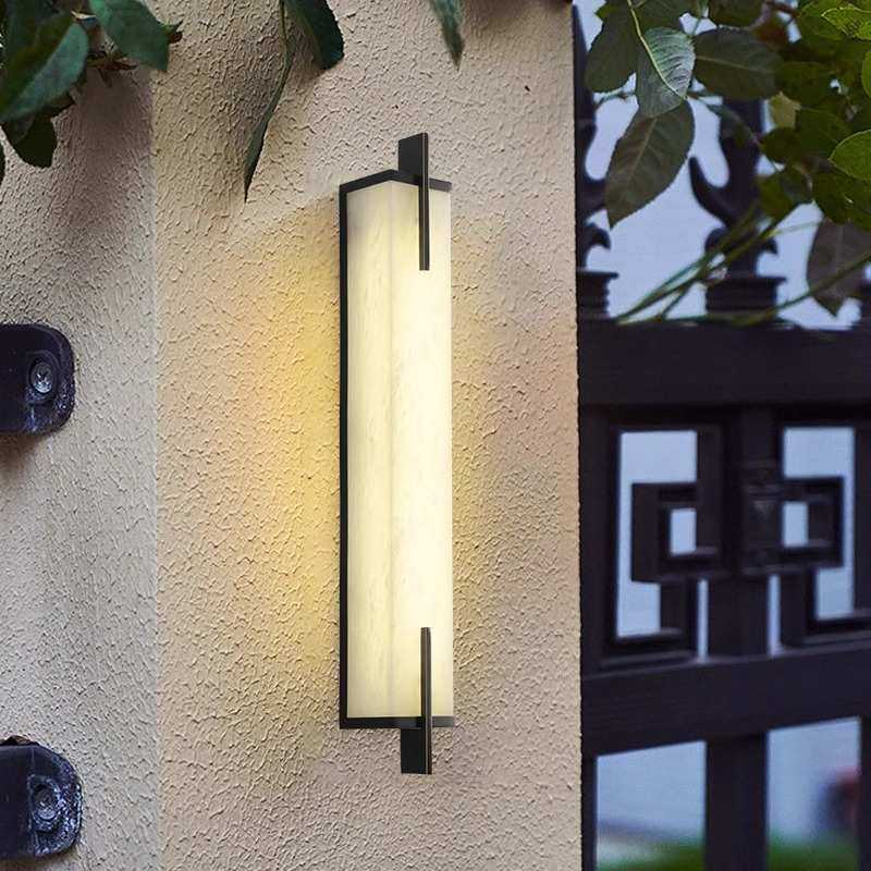 户外壁灯防水新中式全铜高端酒店别墅大门壁灯庭院外墙灯云石壁灯,家装灯饰光源,户外壁灯,淘宝优惠券,粉丝福利购,淘宝优惠卷