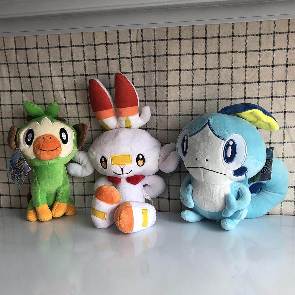 Sobble Scorbunny Grookey Cartoon Elf figure plush soft stuff