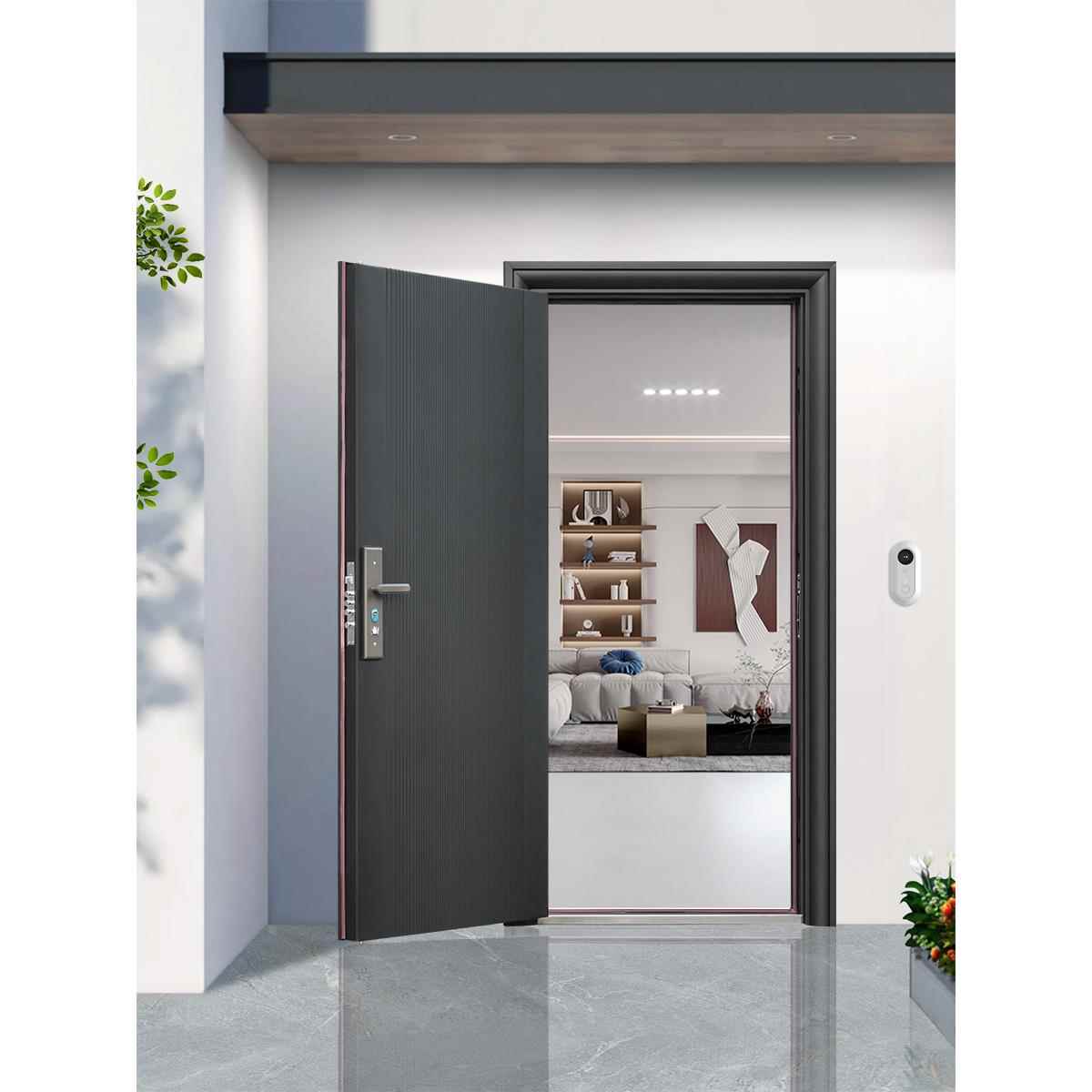 防盗门进户门家用入户门室内外出租房农村大门子母钢质工程单开门