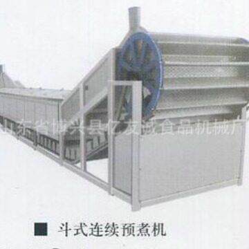 蘑菇生产线设备斗式连续预煮机蘑菇头生产线品网带式连续预煮机