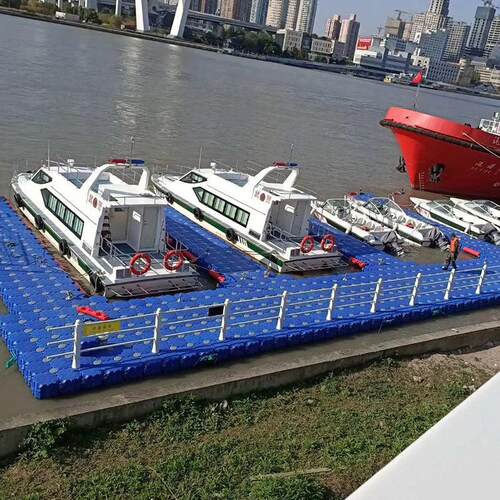 塑料浮筒水上浮动平台游艇停靠码头浮箱养殖浮动浮桥码头栈道