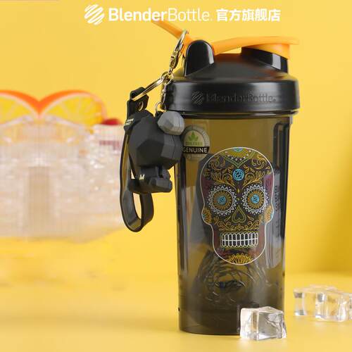 blenderbottle新款蛋白摇粉杯健身摇摇杯 运动水杯男摇杯奶昔杯子