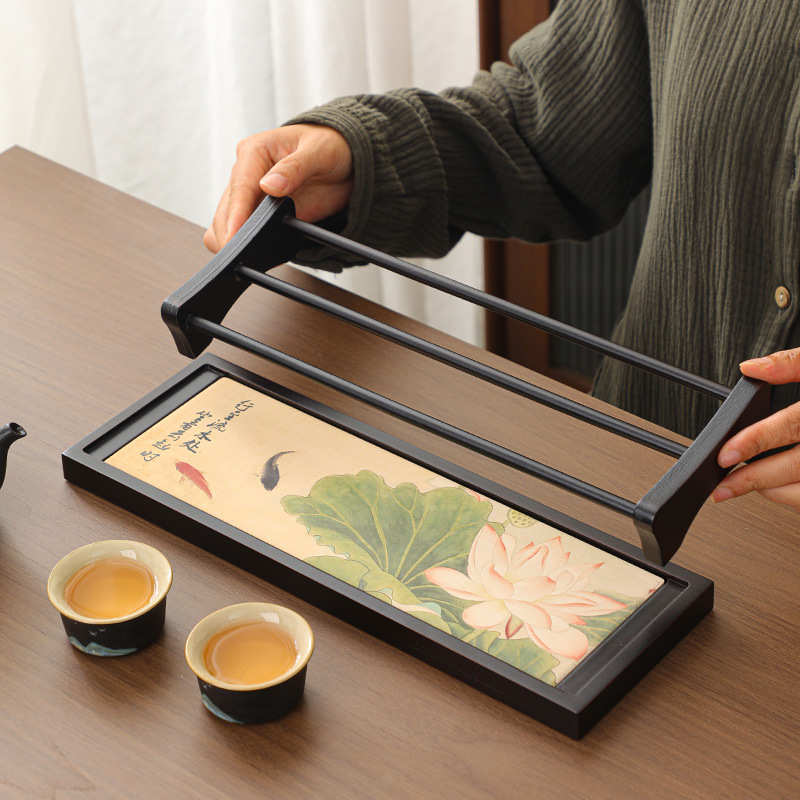 重竹沥水茶杯架晾杯架收纳置物架创意吸水茶托盘茶道功夫茶具配件