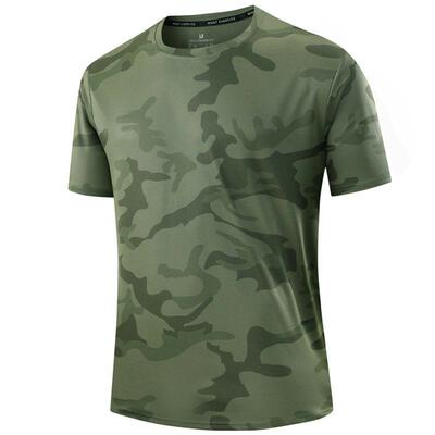 3-Pack Camouflage Quick-Dry Sports T-Shirts, Breathable