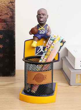 NBA篮球球星科比摆件笔筒詹姆斯哈登手办纪念品公仔模型男生礼物