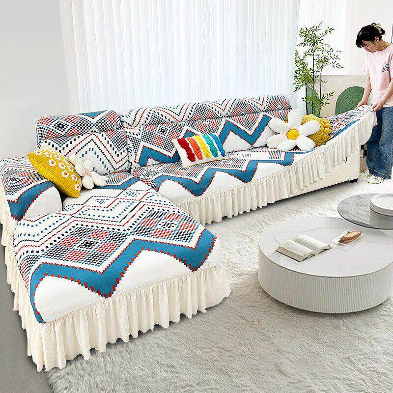 新款沙发套罩弹力全包三座一贵妃沙发套罩垫四季通用防猫抓盖布