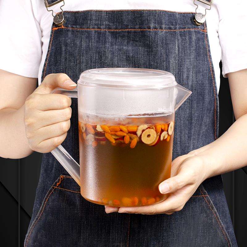 2.3L耐高温日式冷水壶大容量塑料加厚PC凉水壶吧台餐厅茶水壶1.5L