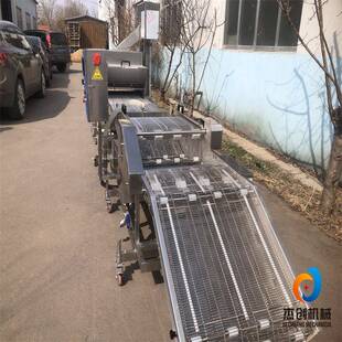 红豆卷上糠机 全自动红豆派上浆裹糠机 雪花布丁玉米酥裹糠设备