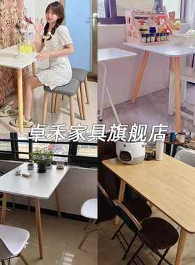 餐桌出租房用饭桌正方形家方商用桌小桌dnz00271木户型桌椅组合桌