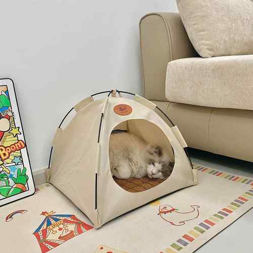 帐篷猫窝四季通用宠物睡觉窝狗狗户外露营帐篷半封闭式安全感狗窝
