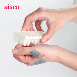 日本AISEN洗手刷缝隙刷儿童成人指缝清洁刷硅胶柔软刷指甲美甲刷