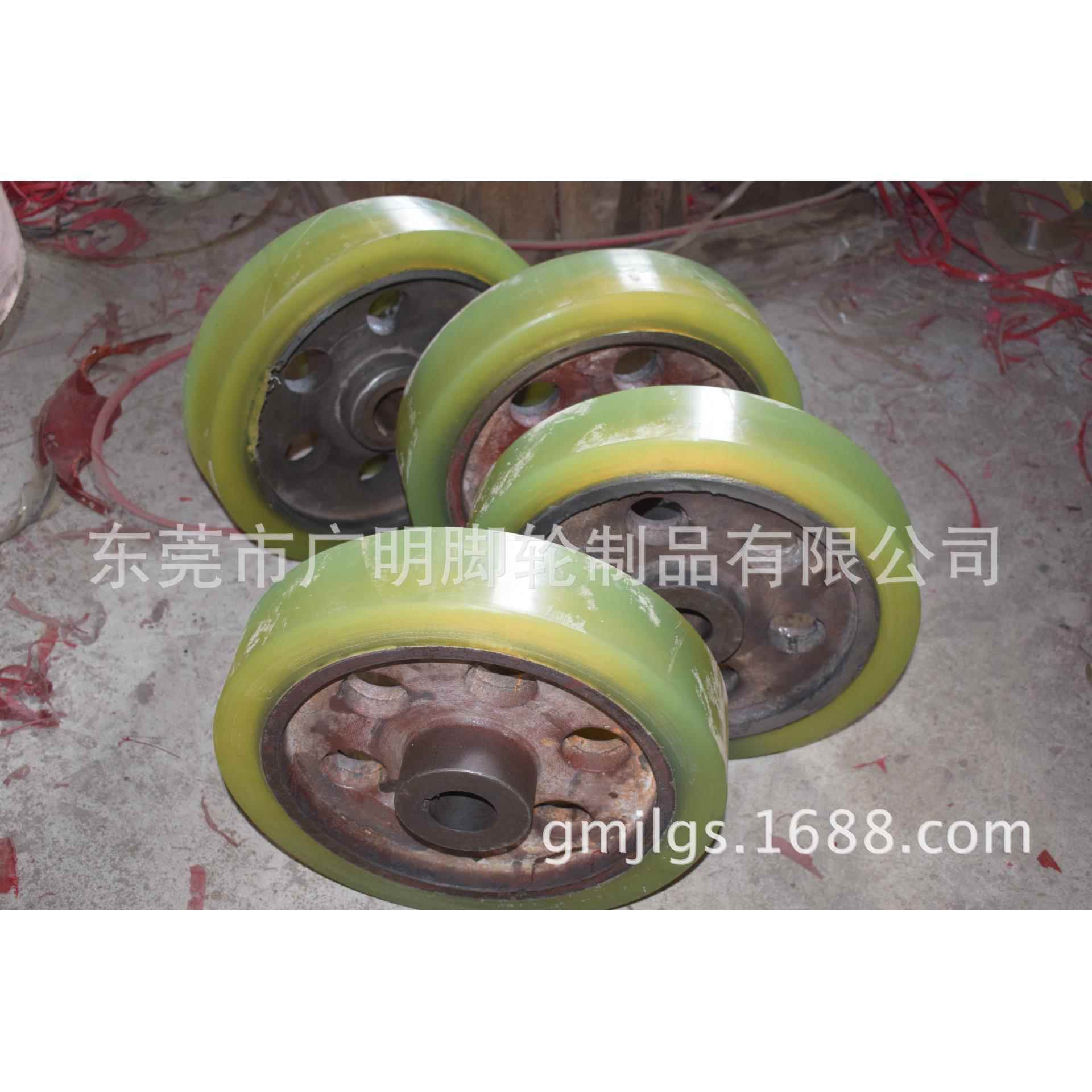 砖机包胶轮旧轮重新包胶聚氨酯摩擦胶包胶滚轮减速电机传动轮