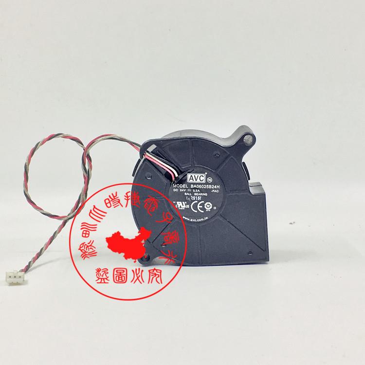AVC 6025 6CM 24V涡轮离心 双滚珠 鼓风机 DG915风扇BA06025B24H图片
