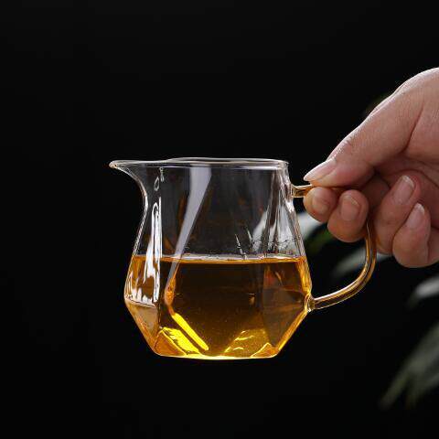 玻璃公道杯加厚耐高温可加热钻石公杯高档公杯分茶器公道茶杯茶虑