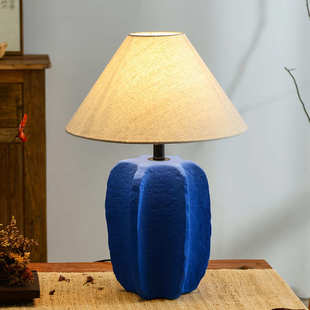 侘寂风陶罐台灯民宿复古简约高级感日式禅意酒店客厅卧室装饰摆件