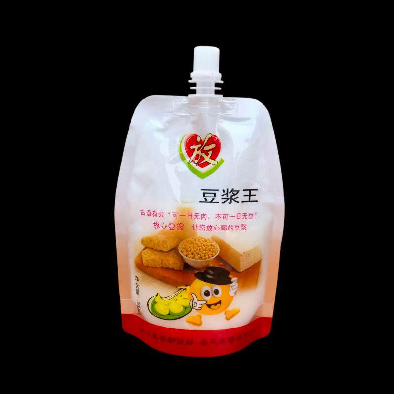 新式豆浆袋 自立包装吸嘴袋 液体便携袋 吸吸冻豆奶袋 300ml