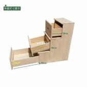 家用梯两踏步木二步梯凳两用梯凳子台阶脚踏飘窗梯子梯柜实踏步定