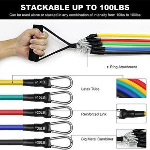 Rope Pull Resistance Elastic Band Yoga Rubber Fitness