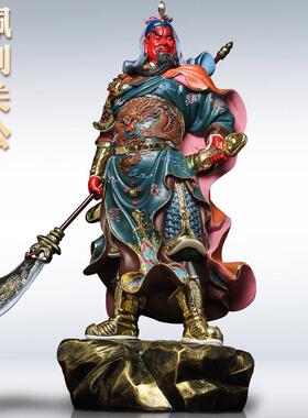 树脂武财神爷圣像横刀关公二爷家用供奉公司开业店铺招财关羽摆件