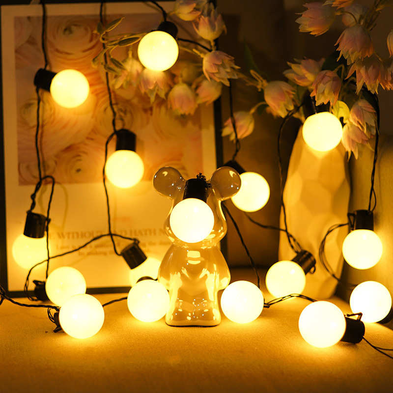 户外露营氛围灯大圆球灯串led球泡串天幕装饰灯野营超亮户外装饰