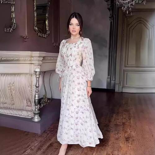 Fragrant Fairy Intellectual Style Waist, Square Collar,