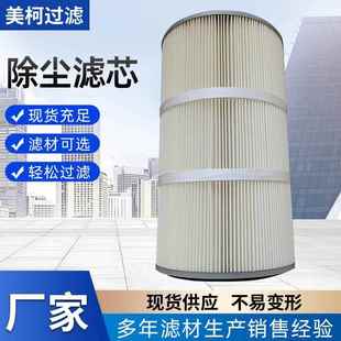 厂家工业除尘滤芯聚酯纤维防静电过滤器3540 3560除尘滤筒