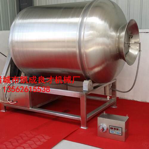 供应诸城GR800型真空腌制机鸡鸭腌制机立式滚揉机加热