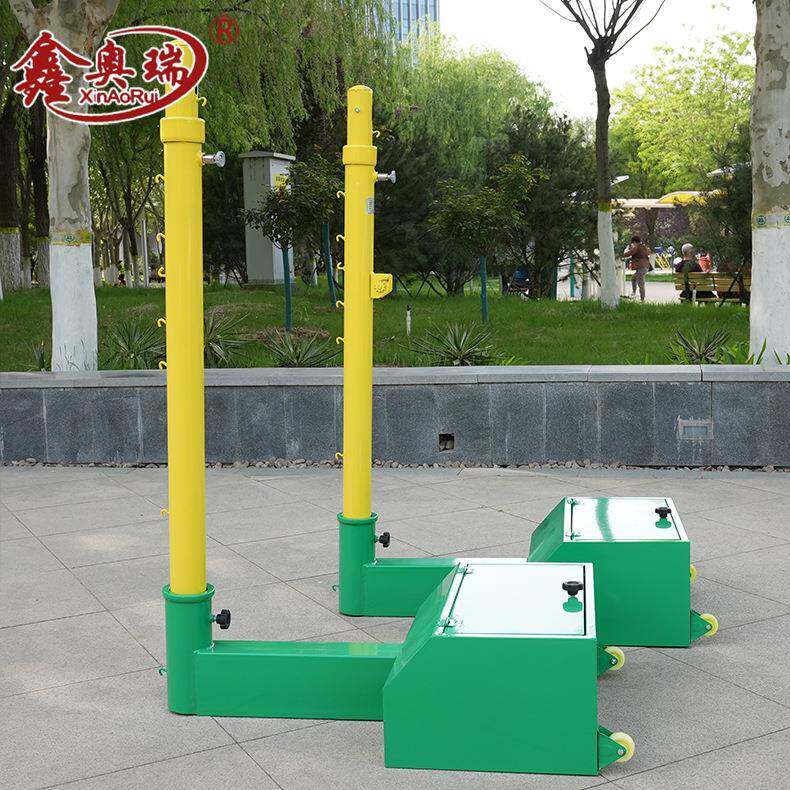 羽毛球网架便携式移动多用柱比赛球架多用柱8合一排球柱