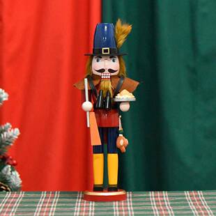 24年新款 饰家居创意摆件 圣诞木偶兵猎人胡桃夹子木偶士兵圣诞节装