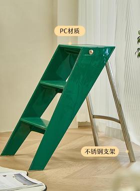 日子式用梯透明多亚克力便携伸缩折叠梯功能置物家三步踏YWF板人