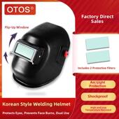 Outhi焊工防护面罩头戴式 氩弧焊头盔焊接防护面罩防烧烤面飞溅眼