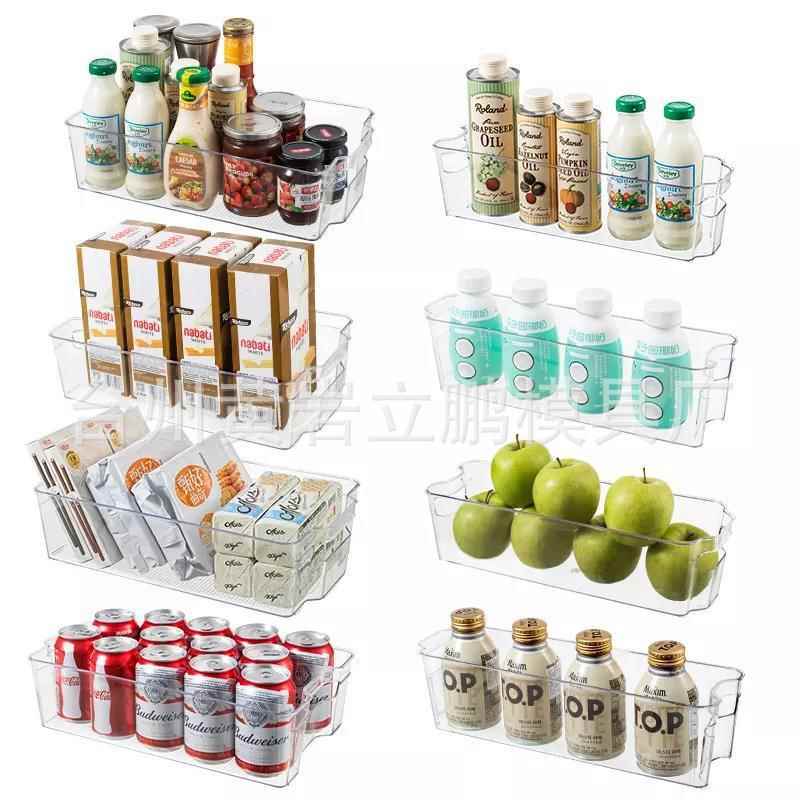 2022热销PET透明宠物塑料啤酒瓶储物盒冰箱汽水罐饮料收纳盒模具