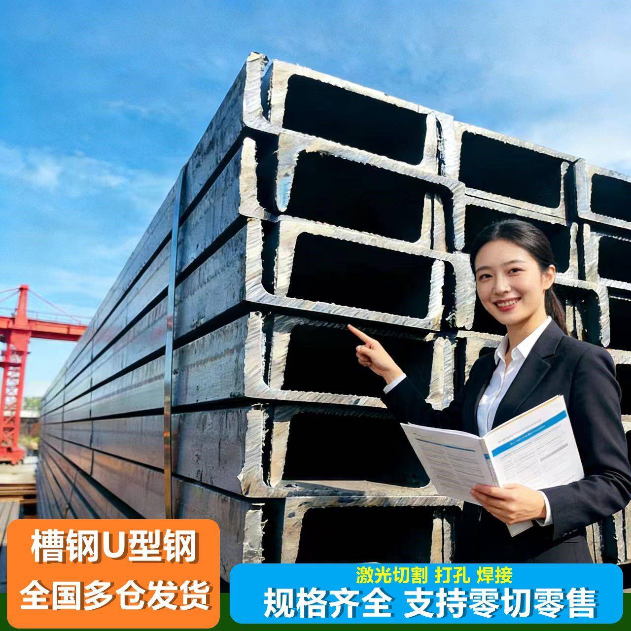 槽钢U型槽钢5号6.3号8号10号12号14号16号18号20号可零切镀锌槽钢