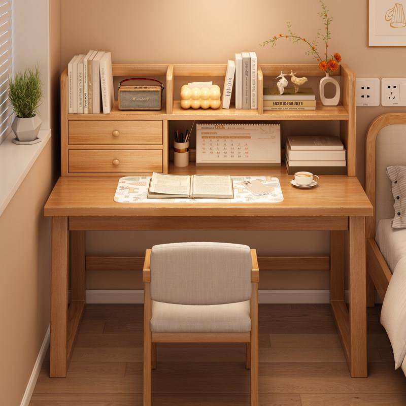 堡讯实木书桌书架一体桌学生家用学习写字桌简易桌子卧室盖布拉车,生活电器,其他生活家电配件,淘宝优惠券,粉丝福利购,淘宝优惠卷