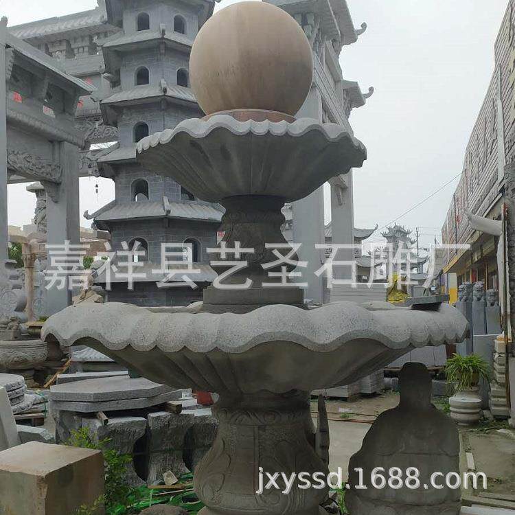 厂家定制景观流水喷泉大理石欧式石雕喷泉 花岗岩石雕水钵优惠价