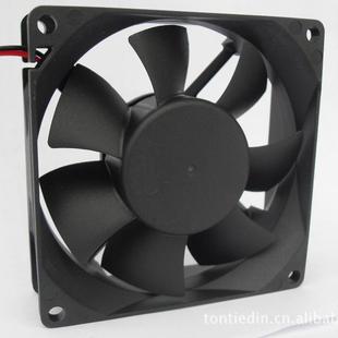 变扇频器风扇电滚脑风扇LED灯风扇机柜风扇825风8DC8025025双珠风