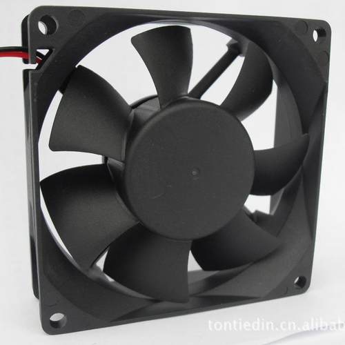 变扇频器风扇电滚脑风扇LED灯风扇机柜风扇825风8DC8025025双珠风