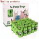 Biodegradable Leak Proof Dog Waste Bag Green Bags Poop