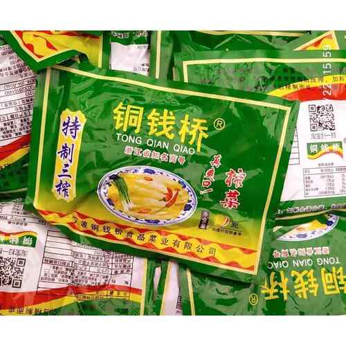 铜钱桥榨菜丝余姚特产大袋60g*20袋包邮 铜钱桥榨菜 榨菜泡菜咸菜