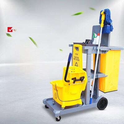 白云Af08170多功能保洁车购物中心酒店客房保洁车物业保洁工具车