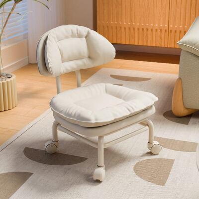 适用万向轮小凳子滑轮矮凳家用护腰儿童椅子移动沙发凳多功能美缝