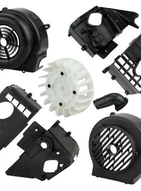 踏板车GY6125 150风扇罩50风叶散热器罩80cc气缸上下罩AB罩导流罩