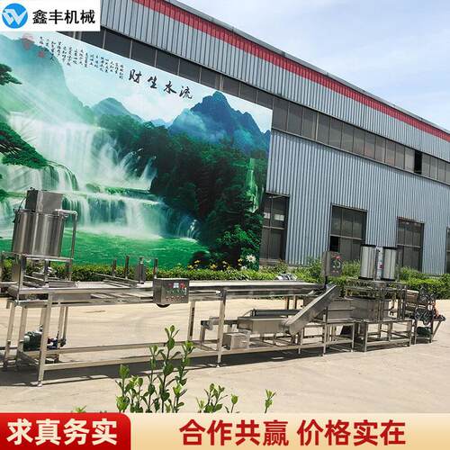 全自动豆腐皮机设备 大型自动豆腐皮机生产视频 现场教学