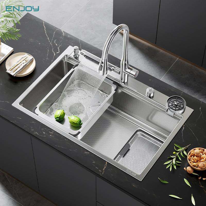 洗碗机替换超大尺寸洗碗池单槽304不锈钢水槽厨房洗碗槽洗菜盆