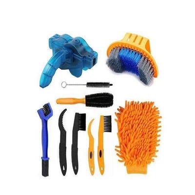 Bike Cleaning Kit Bicycle Chain Cleaner Scrubber Brushes0