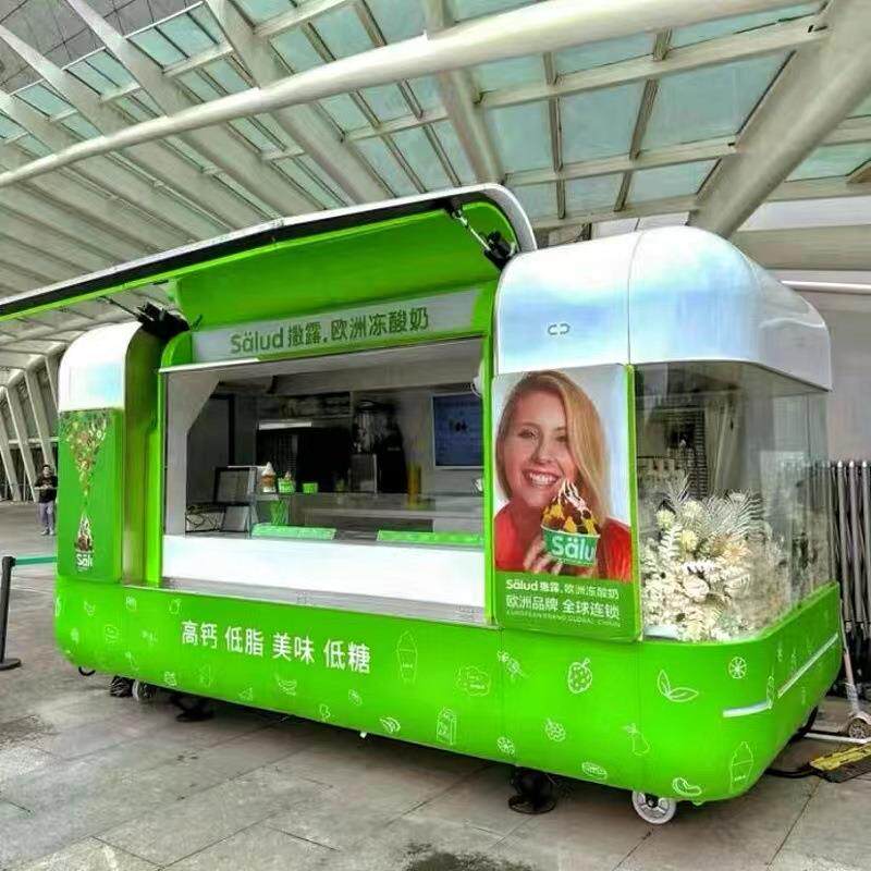 移动餐车模型厂家多功能美食网红夜市商场奶茶专用摆摊车街景店车