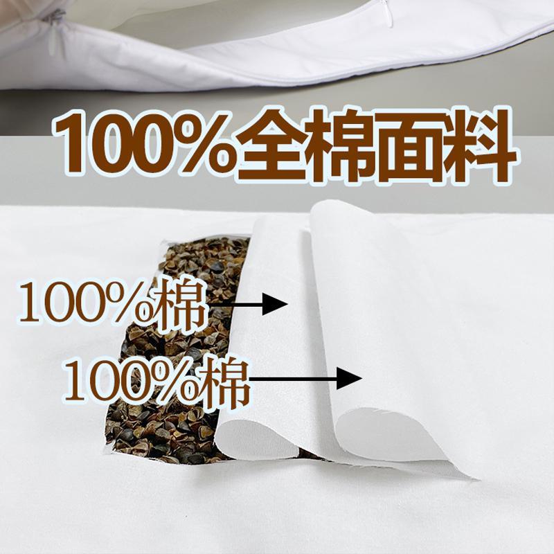 不漏渣枕芯内胆套里外层纯棉双层双拉链荞麦皮枕头内胆袋枕头套